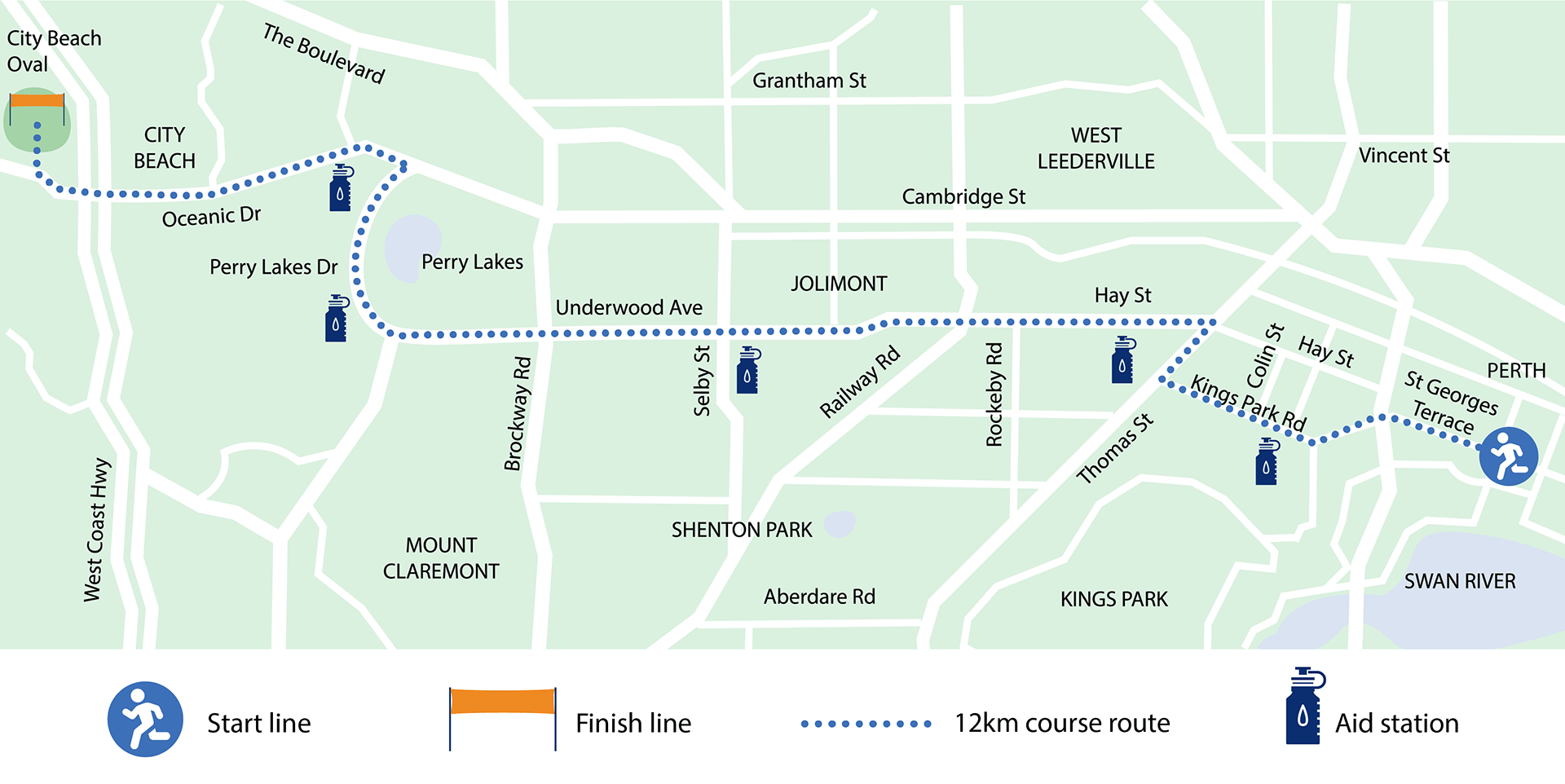 Perth 12km map
