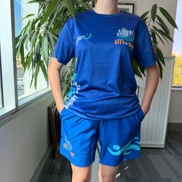 Chevron City to Surf for genU Training Shorts Navy